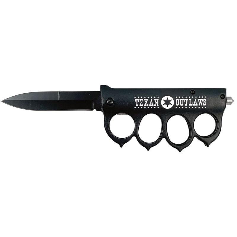Texan Outlaws- Knuckle Assisted Trench Auto Assist Knife with
