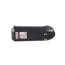 Universal charger for 3.7V Li-ion rechargeable batteries for home and travel. Charging prongs shown.