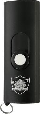 USB Mini Keychain Stun Gun Black Close Up View