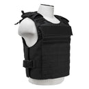 Vism black plate carrier with external pocket