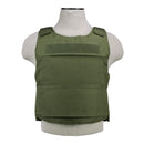 The Vism discreet plate carrier with armor panel pocket sized 8 inches x 10 inches front view shown.
