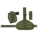 Vism drop leg mobile panel contents in green contents
