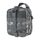 This MOLLE EMT Pouch has a double zippered main compartment that is a tri-fold design that unfolds into three separate compartments