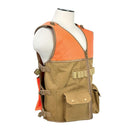 Vism orange tan hunting vest angle view