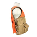 Vism Orange Tan hunting Vest side view