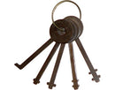 Warded keys universal warded lock key set