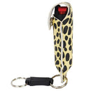 Wild Fire Cheetah Fashion Black and yellow pepper spray side view