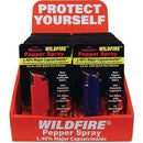 Hot Wild Fire pepper spay with sales counter display from Self Defense Products Inc.