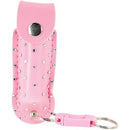 Wild fire rhinestone pepper spray in pink color front view