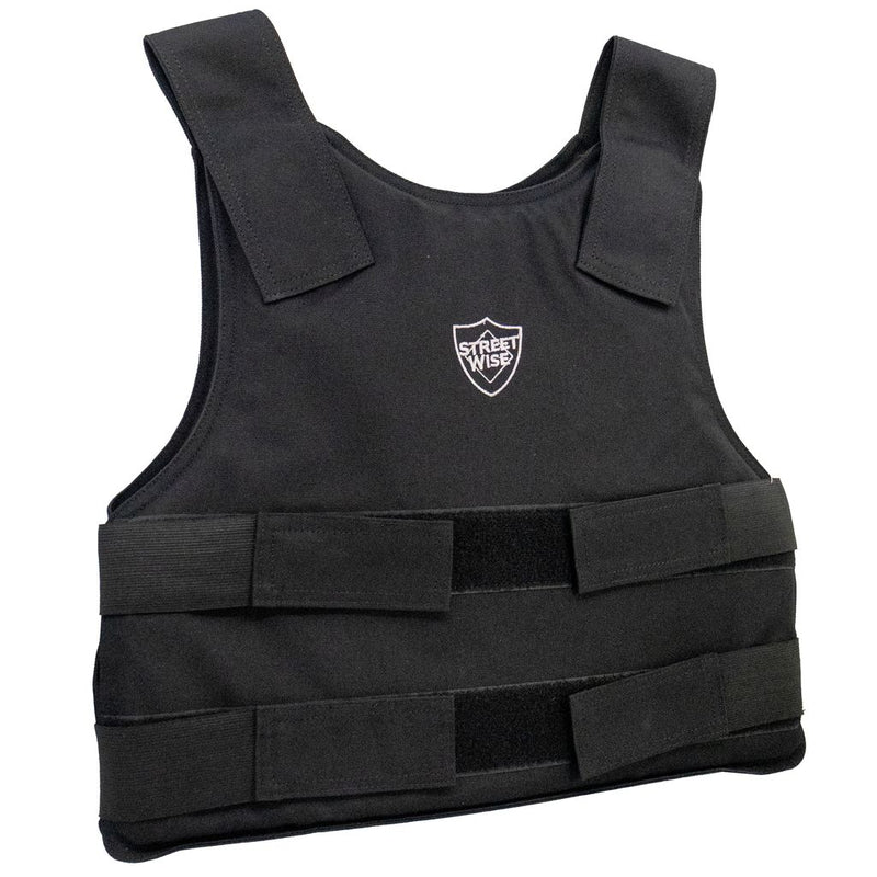 Side view of the Streetwise new ballistic vest protection.
