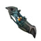 Iconic design spring assisted bat knife with ABS handle shown in closed position.