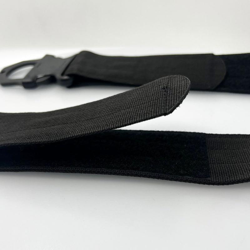 The Blackhawk reinforced duty belt fits waist sizes 32 - 36 inches