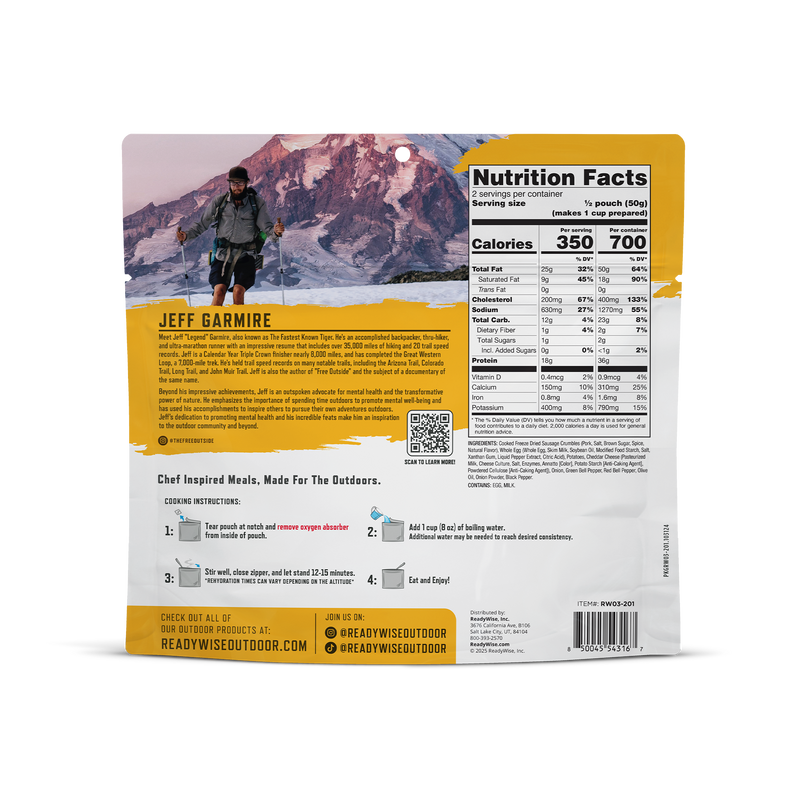 Breakfast Skillet - Signature Edition Pro Adventure Meal 6 Pouches
