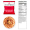 Emergency brown sugar and maple grain cereal food packed inside sealed bag.