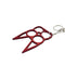 The Cat self defense keychain for side profile view with clasp connector or you keys.