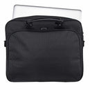 CCW laptop briefcase in the color black shown in the closed position