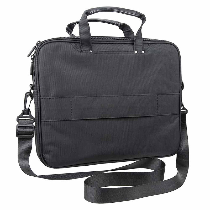 CCW laptop briefcase in the color black with shoulder straps