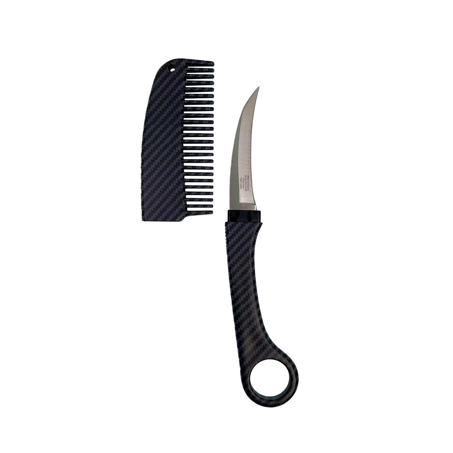 Curved Comb with Hidden Knife for Personal Protection Men and Women