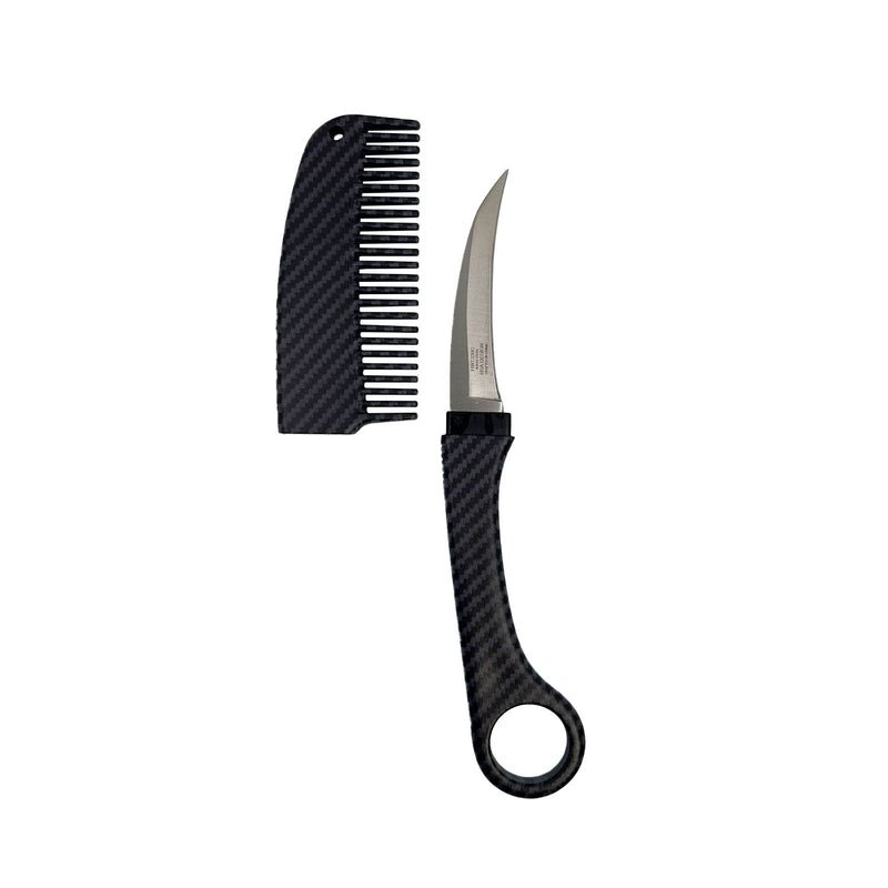 Curved Comb with Hidden Knife