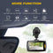 Car dashboard camera with features listed.