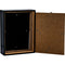 Picture frame backside view that has a hidden compartment shown open.