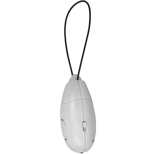 Side view of the button for the Portable Door Guard 98dB alarm with flashlight.