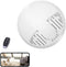 Battery Powered Dummy Smoke Detector WiFI Security Camera Side View w/ Night Vision