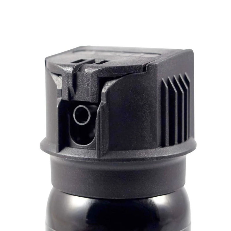 Fox Labs Byrna division 2 ounce stream pepper spray with flip top.