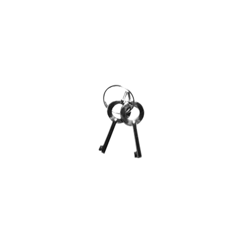 Keys for double locking handcuffs.