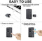 Mini size body camera with IR night vision diagrams on how to easily use.
