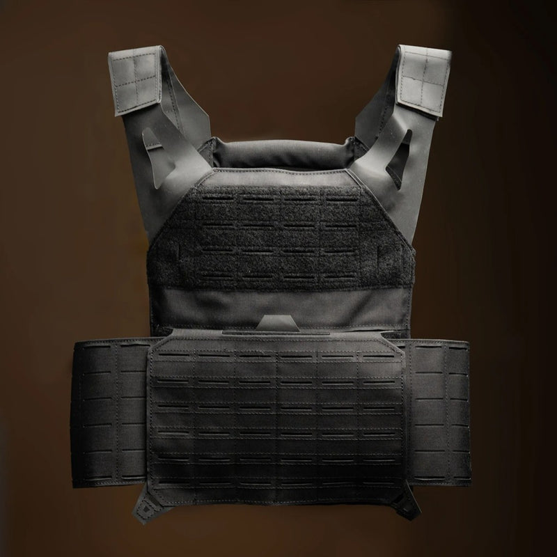 Invicus AR500 ballistic vest plate carrier color black.