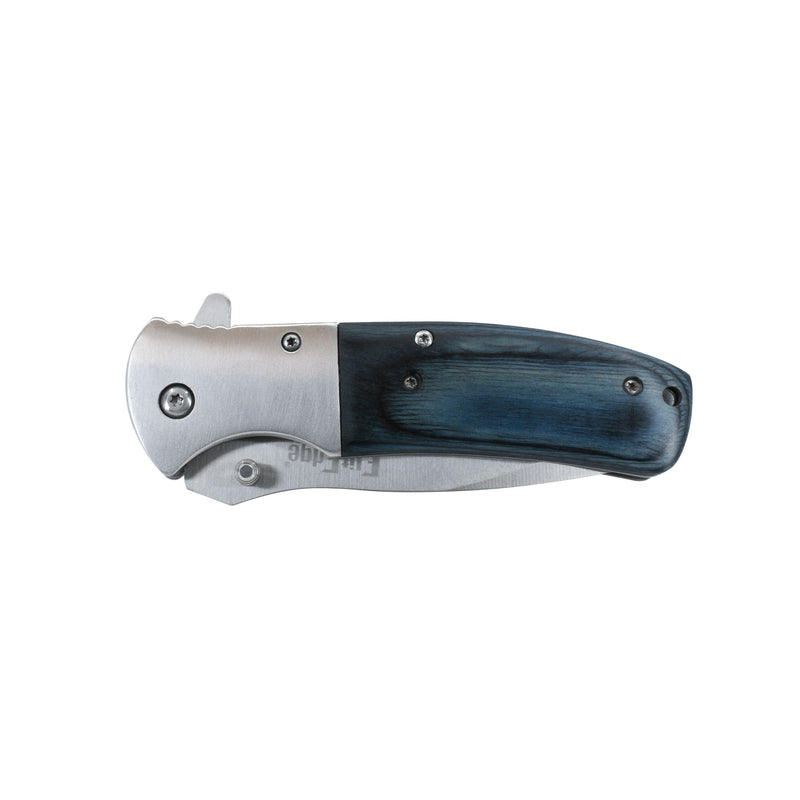 Woodgrain 8" Premium Knife Blue Handle