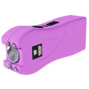 Purple stun gun with a visible brand logo on a white background