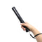 Mini stun gun baton for self defense protection shown how to hold with lanyard.