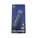 Packaging for the Police Force Defender stun flashlight.