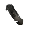 Black skull punisher brand folding knife in the closed position includes belt clip.