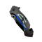 Black skull punisher brand folding knife in the closed position.