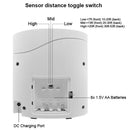 Back‑side image of the barking dog radar alarm with visible sensor housing and rear interface components.