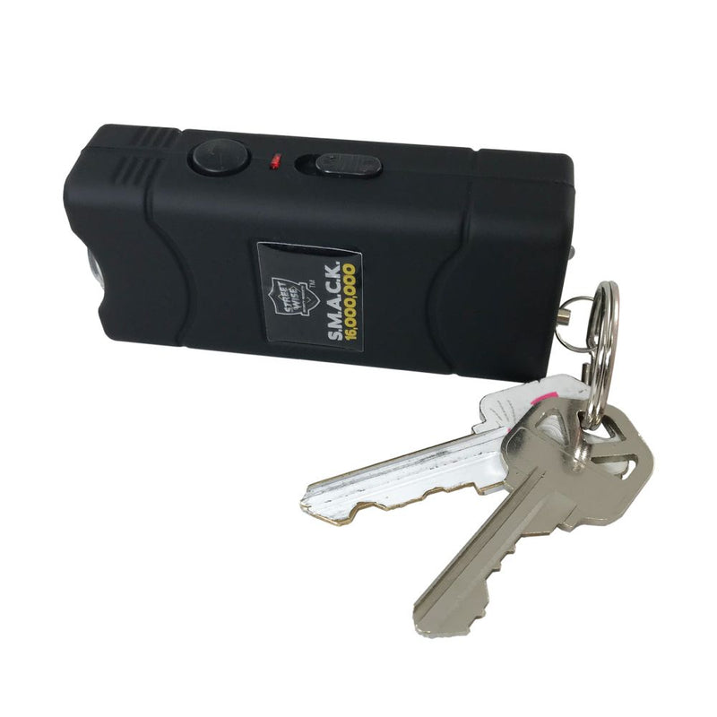 Self-Defense Stun Gun and Gel Pepper Spray Keychain Bundle