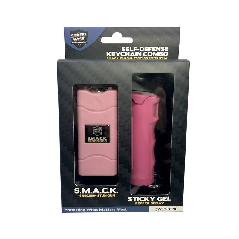 6 Units Self-Defense Stun Gun and Gel Pepper Spray Keychain Bundles