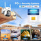 Outdoor solar powered security camera does not require WiFi connection has mulitiple uses.