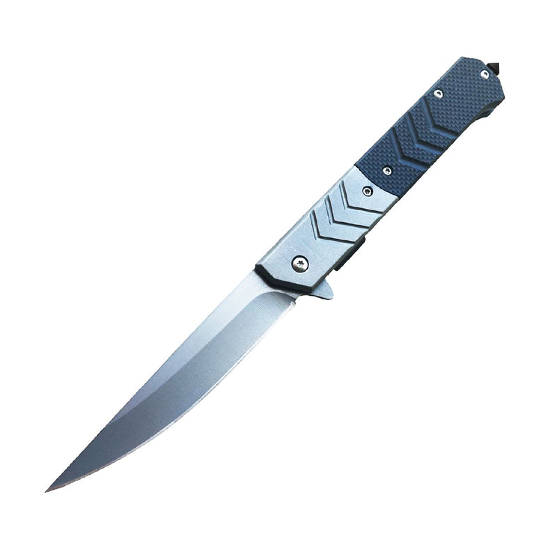 Elitedge 5" Spring Assisted Knife With Straight Back Blade.