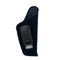 The belt clip slips over the pants and belt to hold the gun securely.