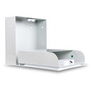 Hidden wall safe with secret compartment and vent cover fully open.