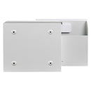Hidden wall safe with secret compartment and vent cover mounting holes for screws.