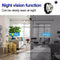 Black wristwatch with built-in disguised spy hidden camera includes night vision.