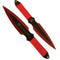 2 piece throwing knives in red color.