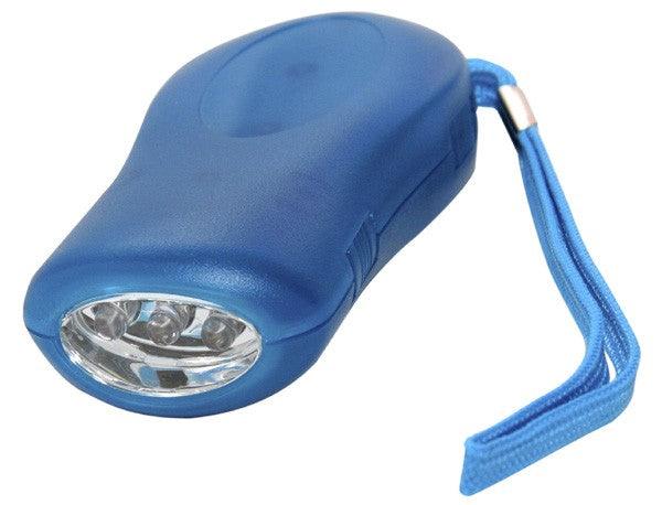 These handy 3 LED flashlights are inexpensive yet very efficient, and are completely rechargeable by simply squeezing.