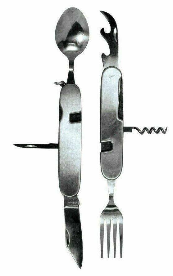 3 Pack - Stainless Steel Multi Functional Camping Tool Utensils & Opener 7-in-1 SDP Inc  {{ product_option.name }}