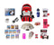 Bulk wholesale 44 meals food storage and survival kit with red backpack.